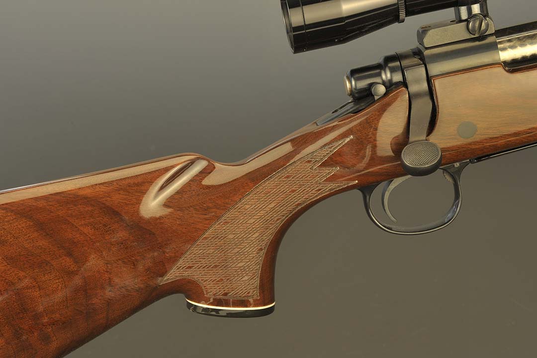 This gun has come a long way over the years. In the past, impressed checkering was standard fare, now cut checkering in the form of an attractive pattern adds a bit of class to the BDL series.